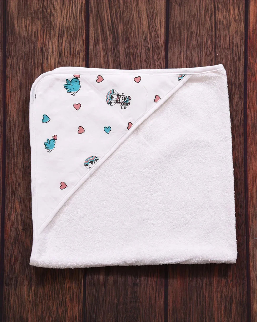 HOODED TOWEL - TOY PRINT