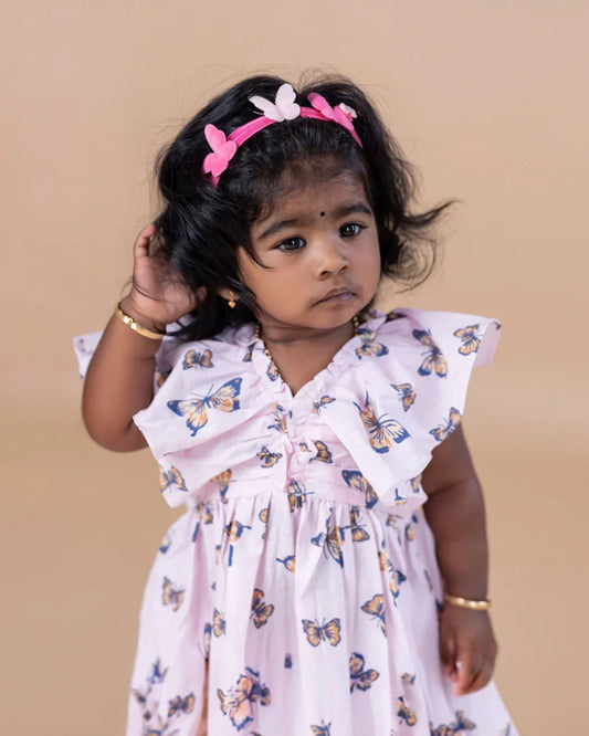 Butterfly Model Pink Frock