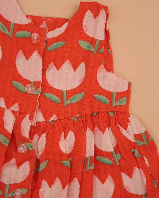 Orange Tulip Frock