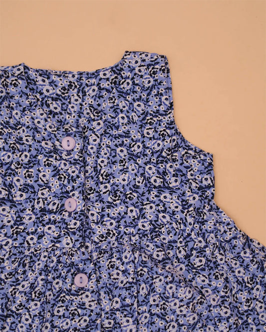 Small Blue Floral Frocks