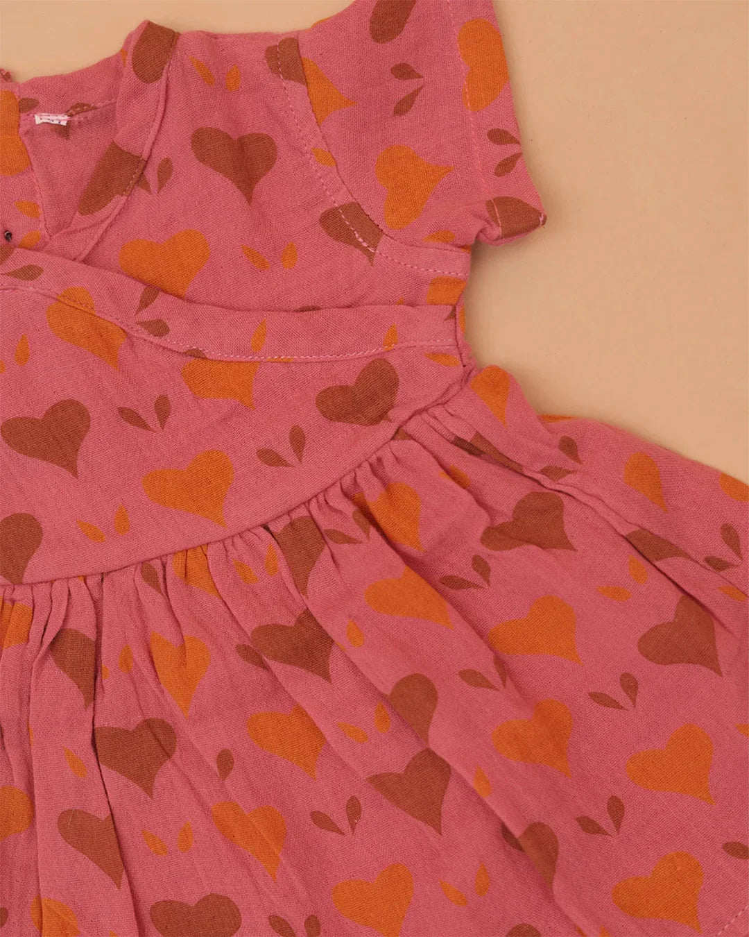 Orange Heart Frock