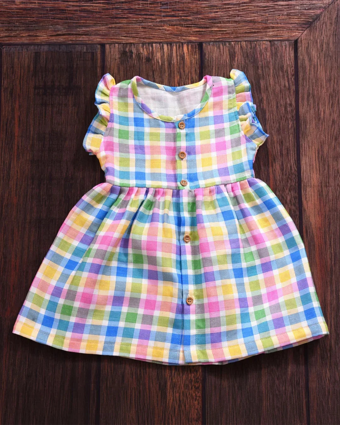 FROCK- CHECKED DESIGN