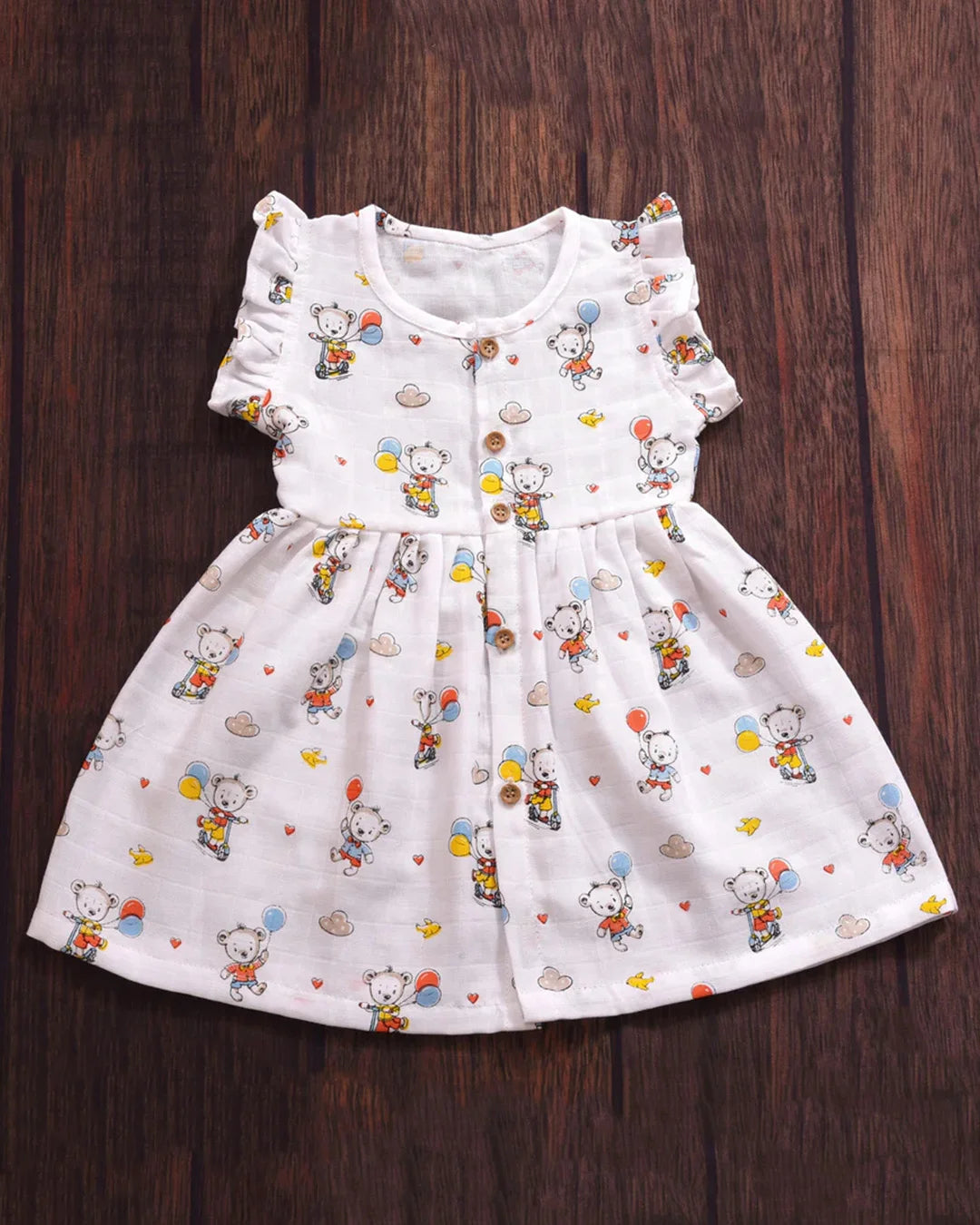 FROCKS - TEDDY BALLOON PRINT
