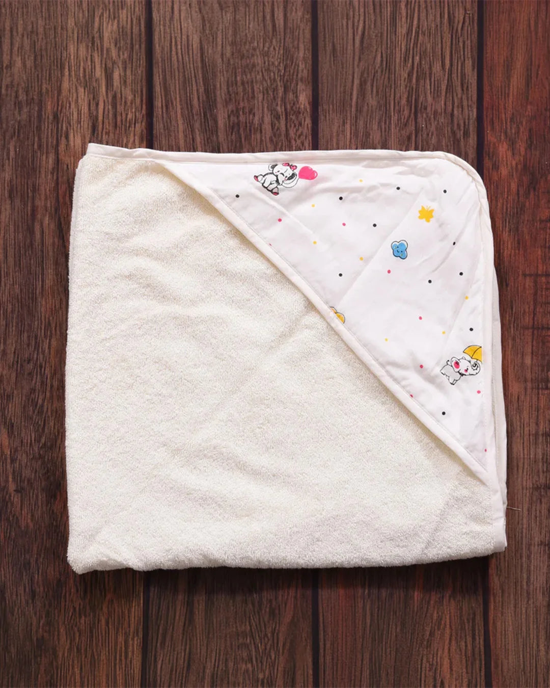 HOODED TOWEL - ELEPHANT PRINT