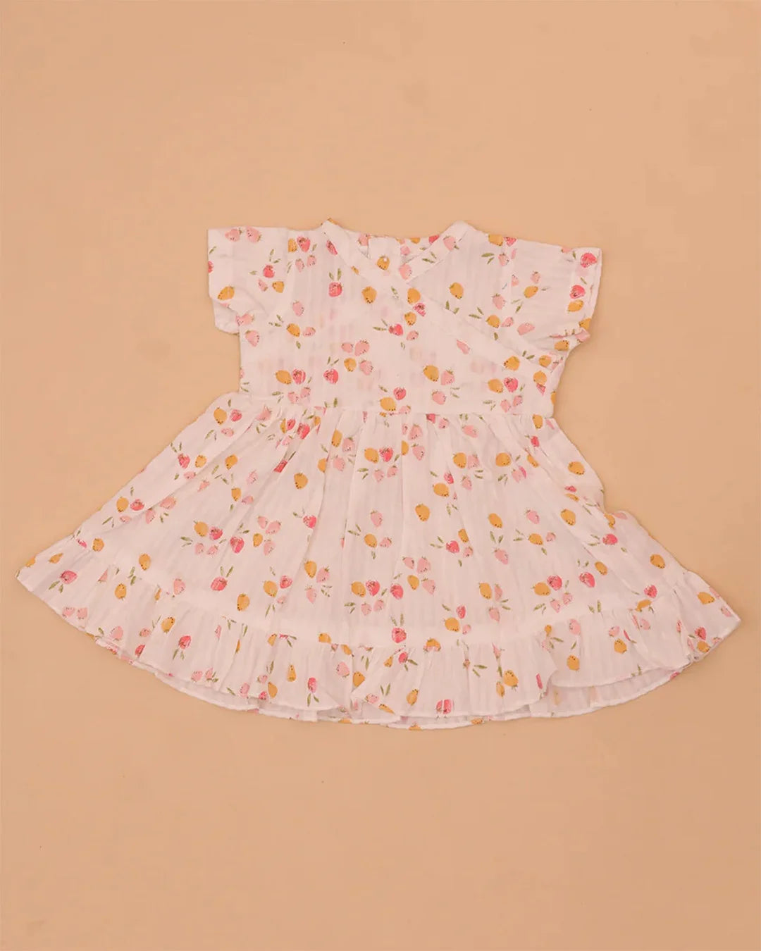 White Strawberry Frock