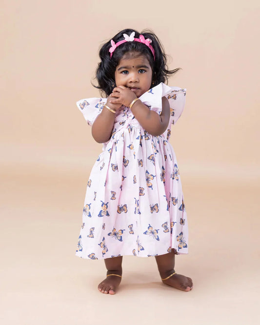 Butterfly Model Pink Frock