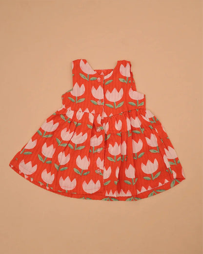 Orange Tulip Frock