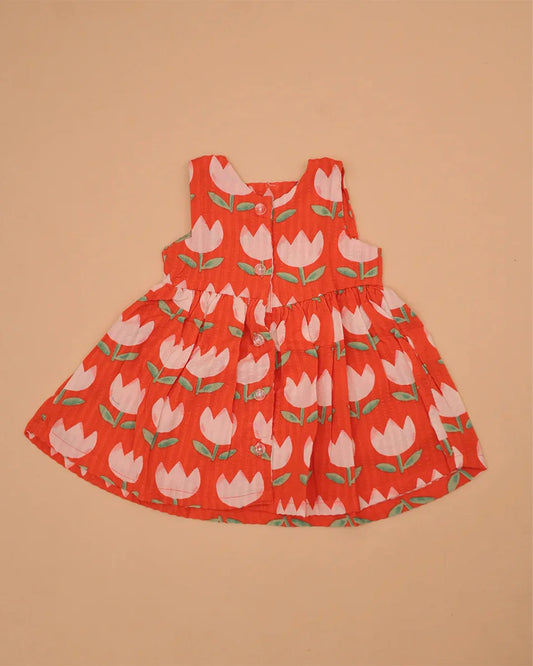 Orange Tulip Frock