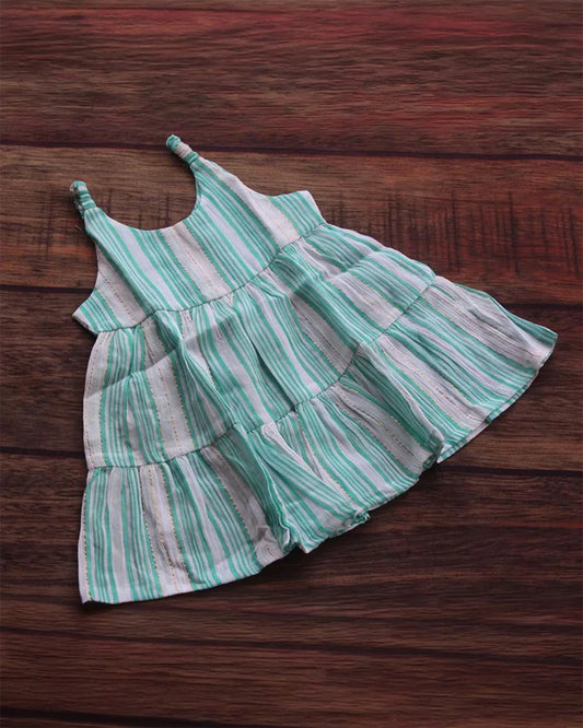 Skyblue stripes Frock