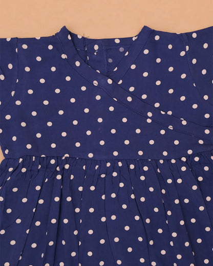 Blue Polka Dots Frock