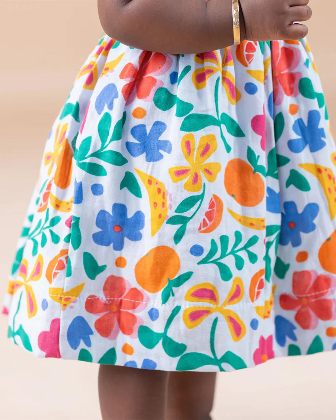 Back Zip Fruits Frock