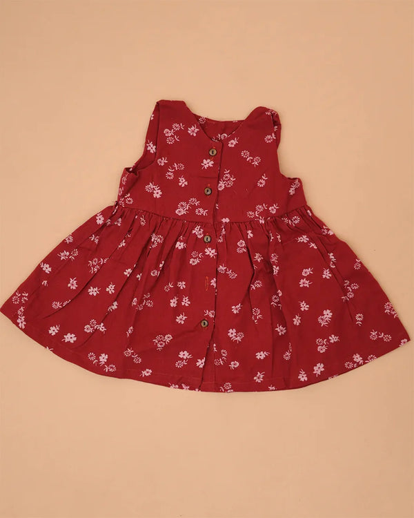 Red Floral Frock