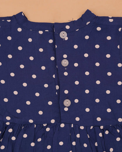 Blue Polka Dots Frock