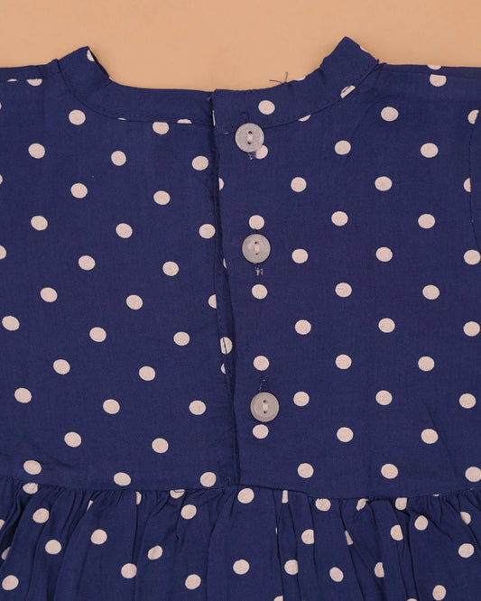Blue Polka Dots Frock