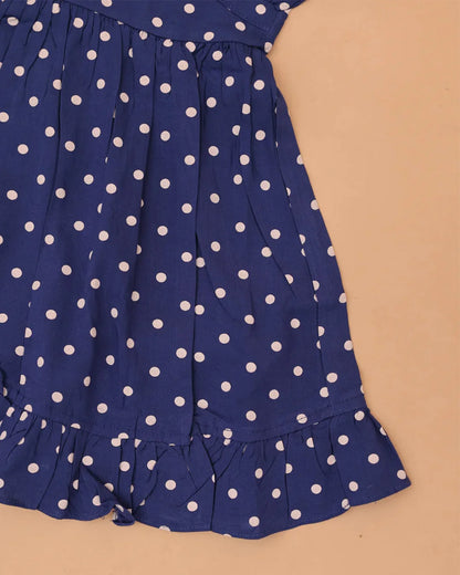 Blue Polka Dots Frock