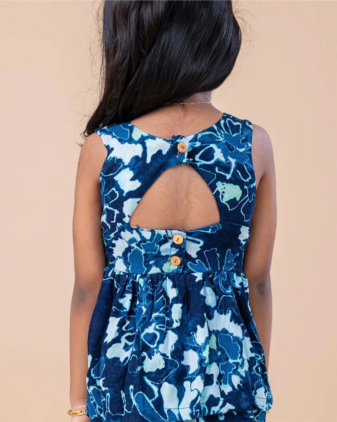 Two Tier Blue Layered Frock
