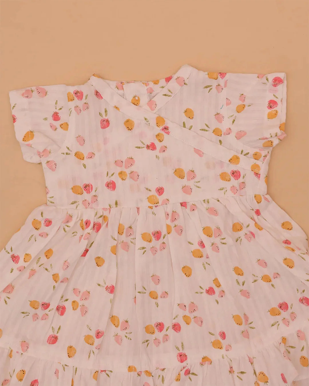 White Strawberry Frock