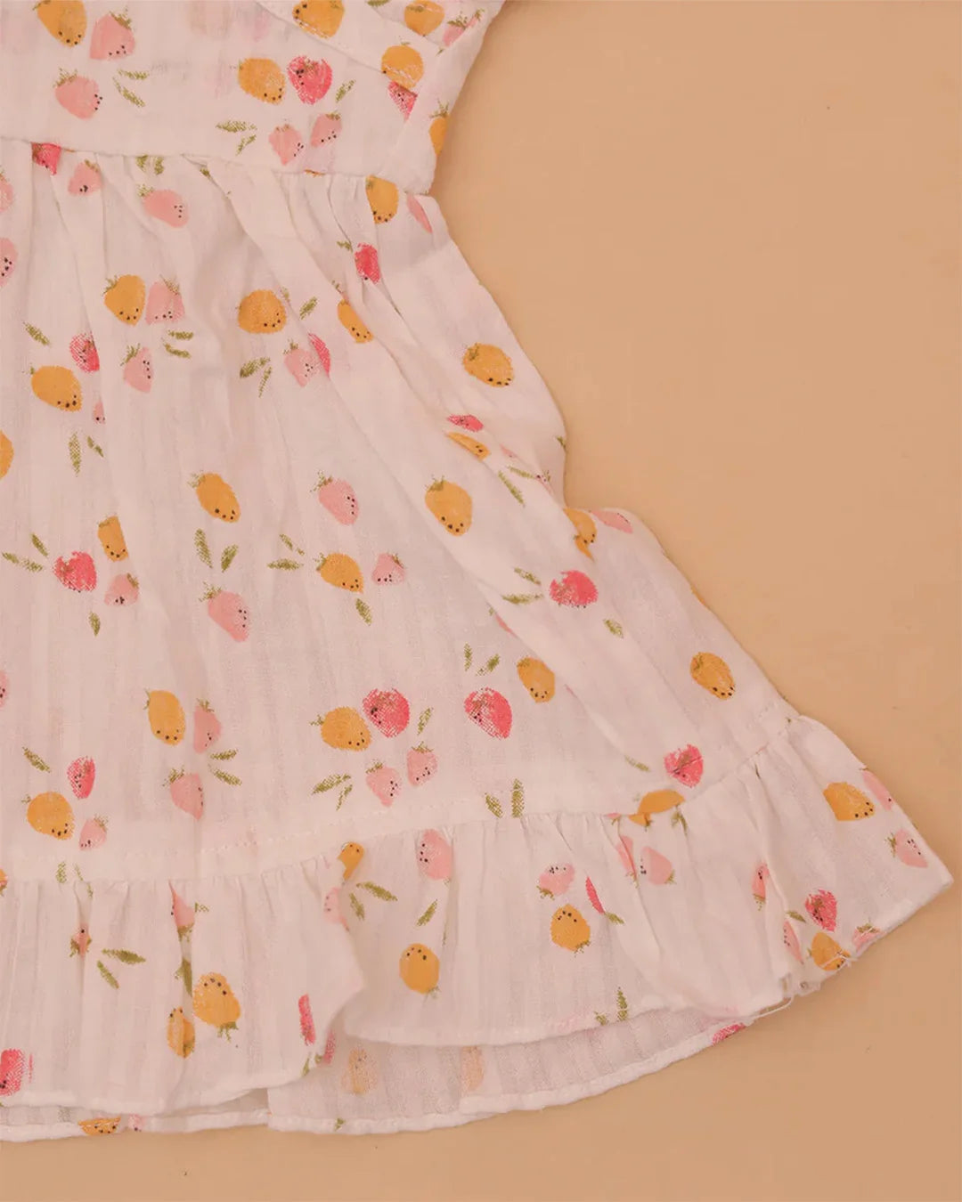 White Strawberry Frock