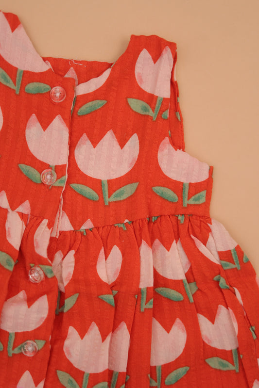 Orange Tulip Frock