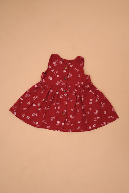 Red Floral Frock