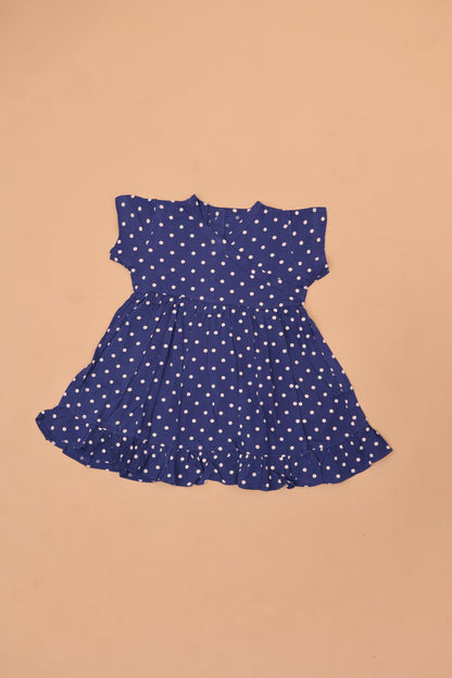 Blue Polka Dots Frock