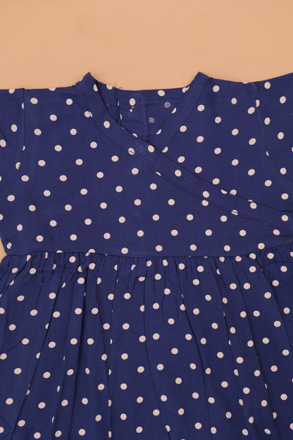Blue Polka Dots Frock